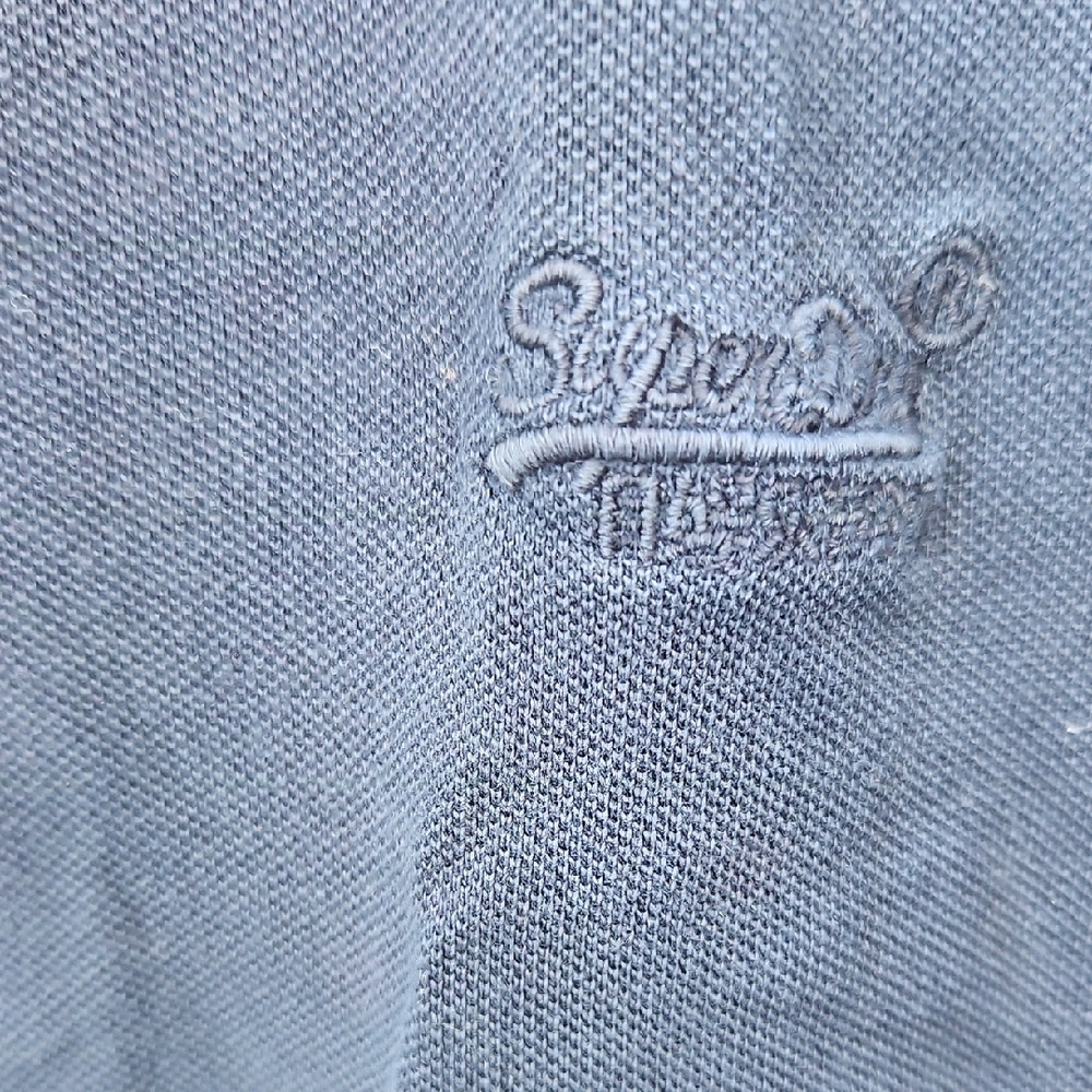 Superdry Navy Polo With Logo Patch - image 3